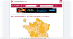 Desktop Screenshot of noscoursdelangue.com