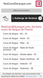 Mobile Screenshot of noscoursdelangue.com