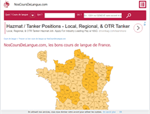 Tablet Screenshot of noscoursdelangue.com